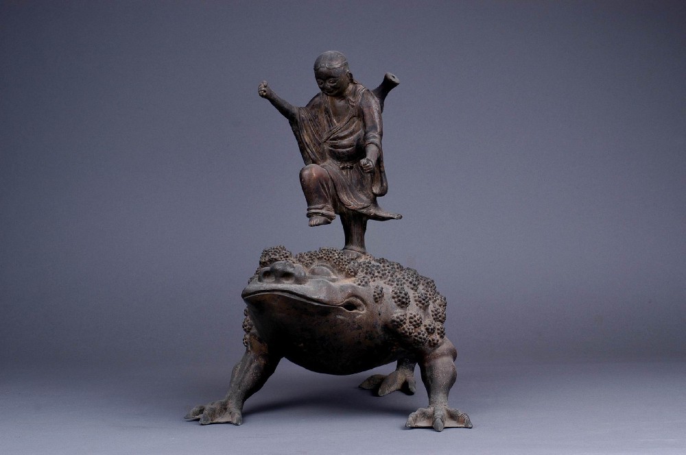 刘海戏金蟾铜熏炉