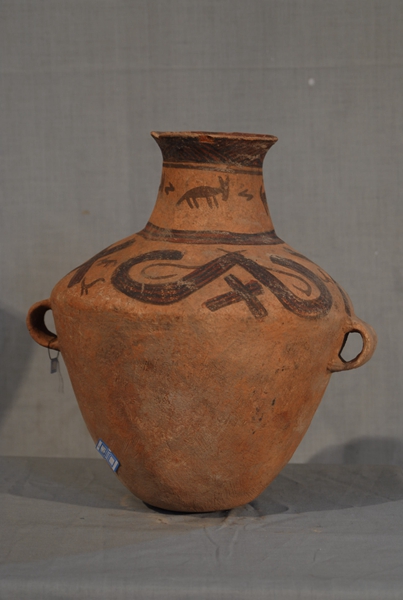 辛店文化双耳彩陶罐